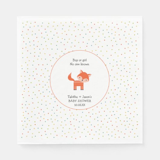 Little Fox Babydusche Serviette (Vorderseite)