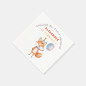Little Fox Birthday Party Serviette (Ecke)