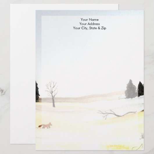 Little Fox Briefbogen (Vorne/Hinten)