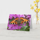 Little Fox Butterfly Notecard Karte (Gelbe Blume)
