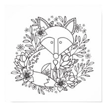 Little Fox Coloring Page