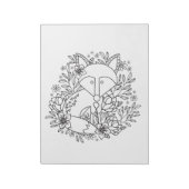 Little Fox Coloring Sheets Notizblock (Rotiert)