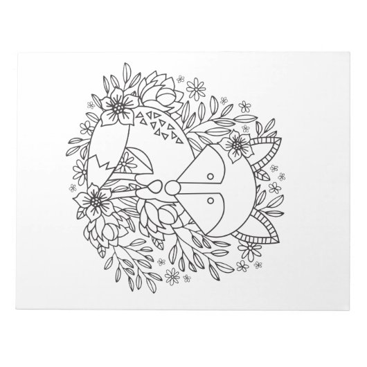 Little Fox Coloring Sheets Notizblock (Vorderseite)