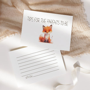 Little Fox Eltern-Tipp Baby Shower Beilage Mitteilungskarte