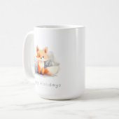 Little fox in winter kaffeetasse (Vorderseite Links)