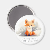 Little fox in winter magnet (Vorderseite/Rückseite)