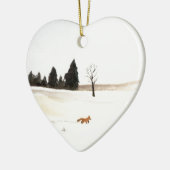Little Fox Keramikornament (Links)