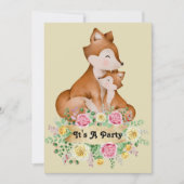 Little Fox Kindergeburtstag Einladung (Vorderseite)