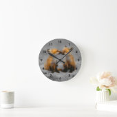 Little Fox Liebe Runde Wanduhr (Zuhause)