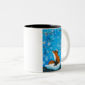 Little Fox Lieben Schnee Zweifarbige Tasse (VorderseiteRechts)