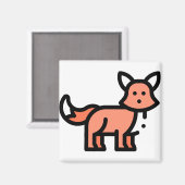 Little Fox Magnet (Vorderseite/Rückseite)