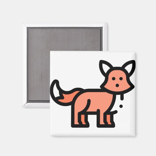 Little Fox Magnet (Vorderseite/Rückseite)