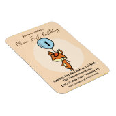 Little Fox mit Ballons 1. Geburtstag Magnet (Rechte Seite)