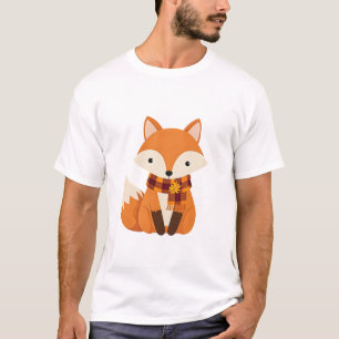 Little Fox mit Scarf T-Shirt