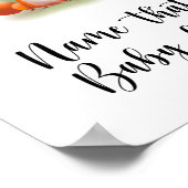 Little Fox - Name dieses Babynahrung Poster (Ecke)