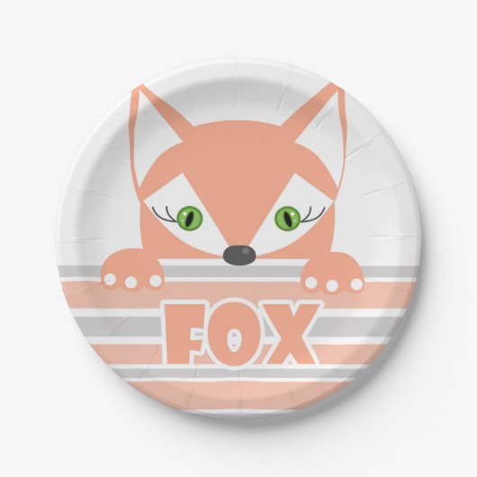 Little Fox Pappteller (Vorderseite)