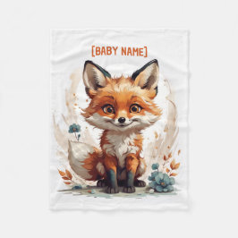 Little Fox Personalisiert Fleecedecke