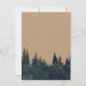 Little Fox Rustic Forest Birthday Party Einladung (Rückseite)