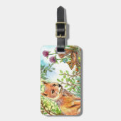 Little Fox und Chipmunk Gepäckanhänger (Vorderseite vertikal)
