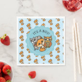 Little Fox und Forest Friends Babydusche Serviette (Beispiel)