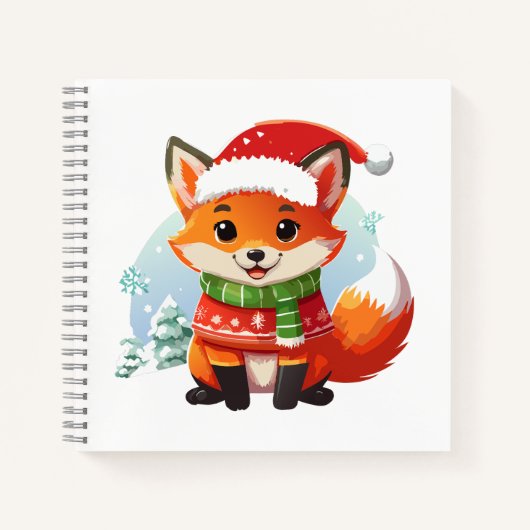 Little Fox's Christmas Eve Notizblock (Vorderseite)