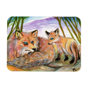 Little Fox's Nickerchen Time Magnet