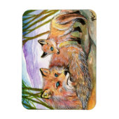 Little Fox's Nickerchen Time Magnet (Vertikal)