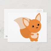 Little Foxy Poo Postkarte (Vorne/Hinten)