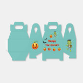 Little Frankenstein Halloween Thema. Geschenkschachtel (Ungefaltet)