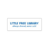 Little Free Library Always Shared Book Permastempel (Design)