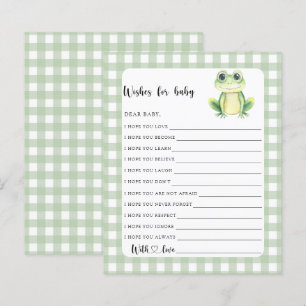 Little Frog Baby Dusche Wünsche für Baby