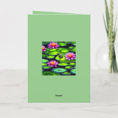 Little Frog on Lily Pad Dankeskarte (Rückseite)