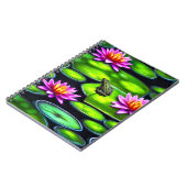 Little Frog on Lily Pad Notizblock (Linke Seite)