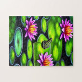 Little Frog on Lily Pad Puzzle (Horizontal)