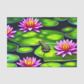 Little Frog on Lily Pad Seidenpapier (Vorderseite)