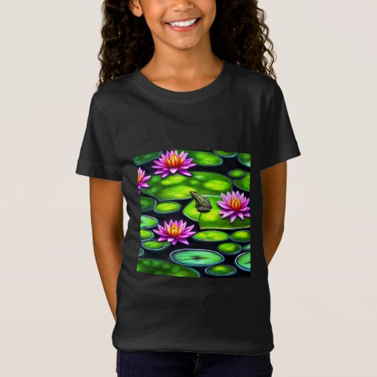 Little Frog on Lily Pad T-Shirt (Vorderseite)