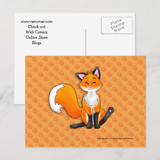 Little Fuchs Postkarten (Vorne/Hinten)