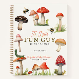 Little Fun Typ Mushroom Bee Baby Shower Gästebuch Notizblock