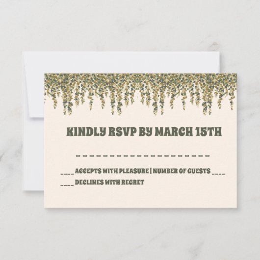 Little Fungi Gender Neutral Baby Shower RSVP Card (Vorderseite)