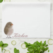 Little Funny Vogel Geschirrtuch (Gefaltet)