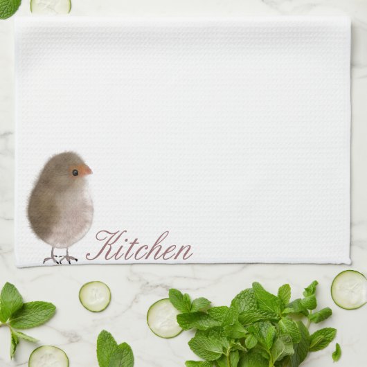 Little Funny Vogel Geschirrtuch (Gefaltet)