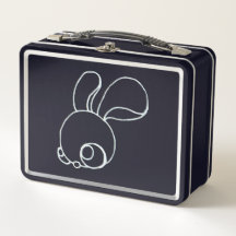 Little Fuzzy Bunnies & Leaping Coyote auf schwarz