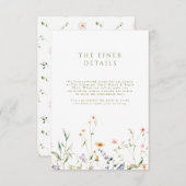Little Garden Wedding Card Begleitkarte (Vorne/Hinten)