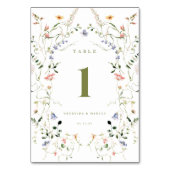 Little Garden Wedding Tischnummer (Rückseite)