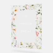 Little Garden Wedding Willkommenszeichen Acrylschild (Winkel)