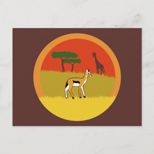 Little Gazelle Postkarte (Vorderseite)