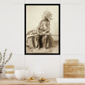 Little, Gehe Hitze am verwundeten Knie SD 1890 Poster (Küche)