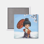 Little Geisha Magnet (Vorderseite/Rückseite)