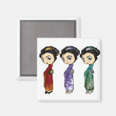 Little Geishas Magnet (Vorderseite/Rückseite)