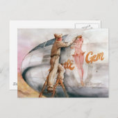 "Little Gem" Nose Art Postkarte (Vorne/Hinten)